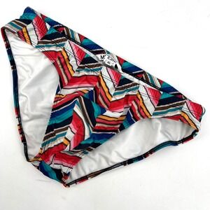 Mr Turk Chevron Bikini Swim Brief Trina Turk Size XL Bodybuilding High Leg Pouch